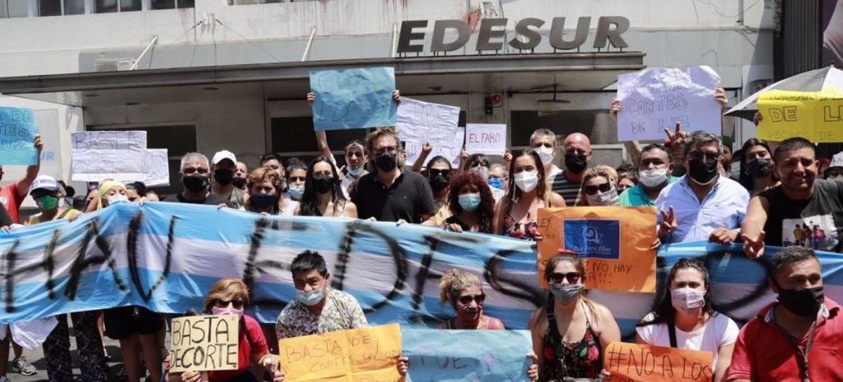 Una intendenta interina encabezó las protestas contra Edesur por los cortes de luz