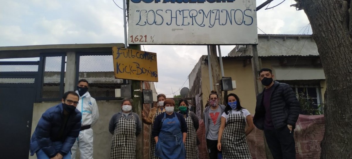 El ministerio de Seguridad realizó una desinfección en el barrio platense Puente de Fierro