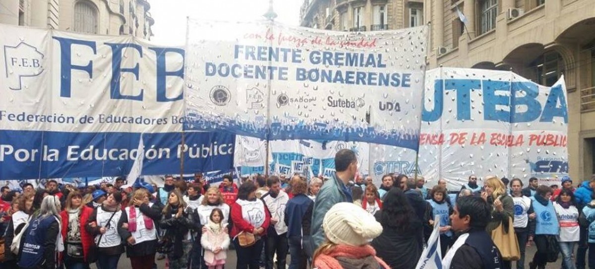 El Gobierno bonaerense anuló los sumarios administrativos a docentes que pararon en la gestión Vidal