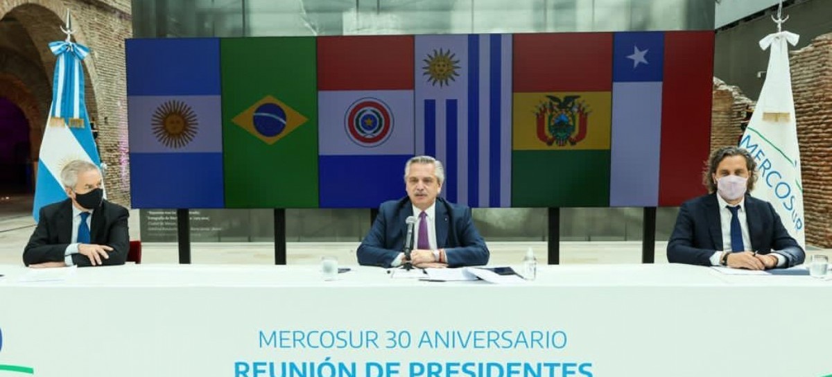 Treinta años de MERCOSUR: el presidente Alberto Fernández lo conmemoró junto a sus pares