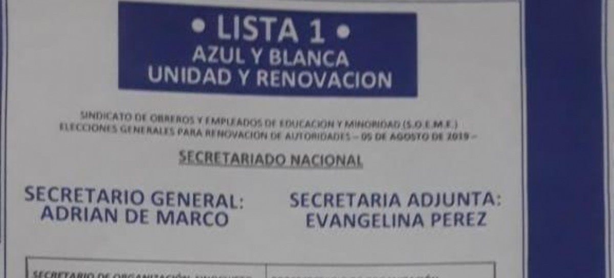 El "logro" de la Intervención para normalizar el SOEME: en la elección participará una sola lista