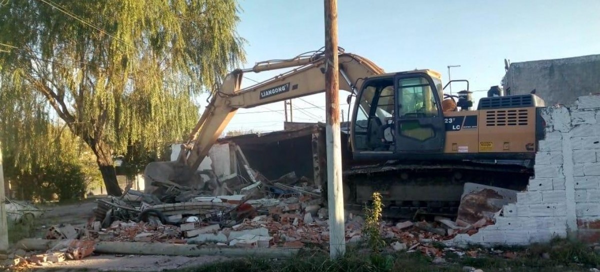 Derribaron un búnker de drogas en el barrio "El Palihue" de La Plata