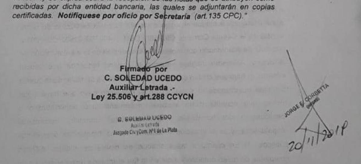 Se complica la situación judicial del gerente de la sucursal Los Hornos del Banco Provincia