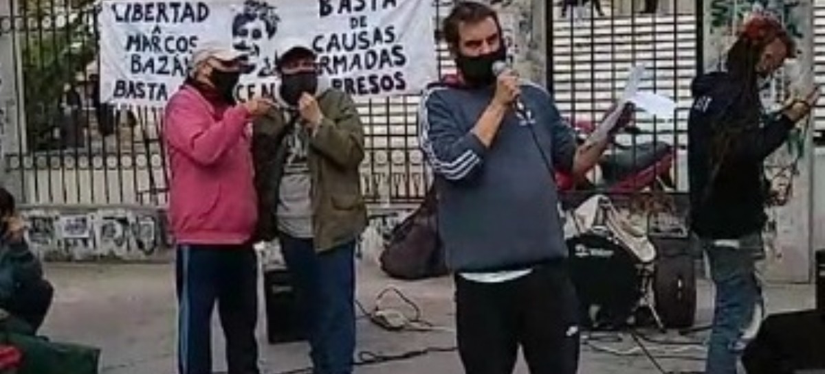 Marcharon a los tribunales de Casación de La Plata por la libertad de un detenido por femicidio