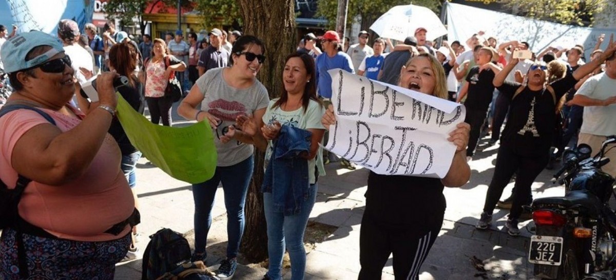 Los seguidores del Pata Medina se juntaron para pedir su liberación