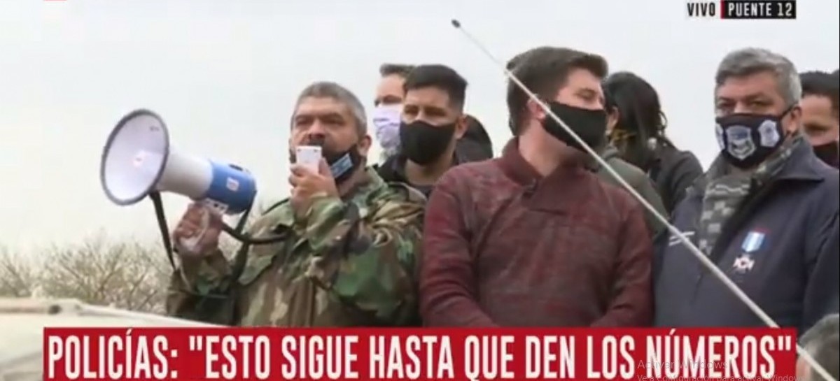 Temerario mensaje policial: "Si el gobernador no puede solucionar esto, que dé un paso al costado"