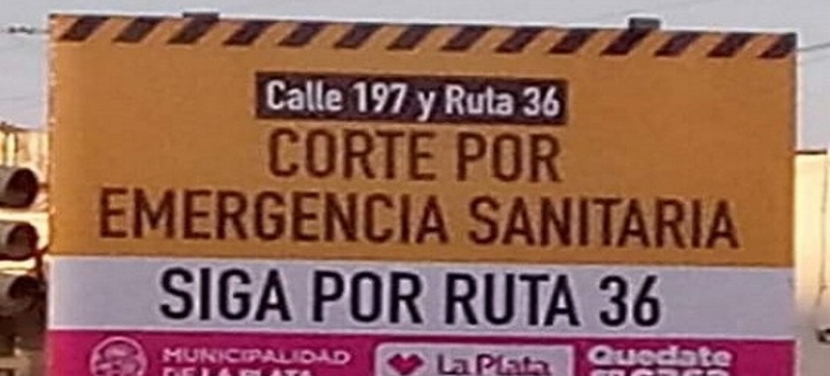 GPS para funcionarios de tránsito de La Plata: colocaron un cartel confuso en la localidad de Olmos