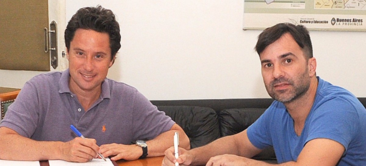 Echarren firmó un acuerdo con Sánchez Zinny para mejorar las escuelas de Castelli