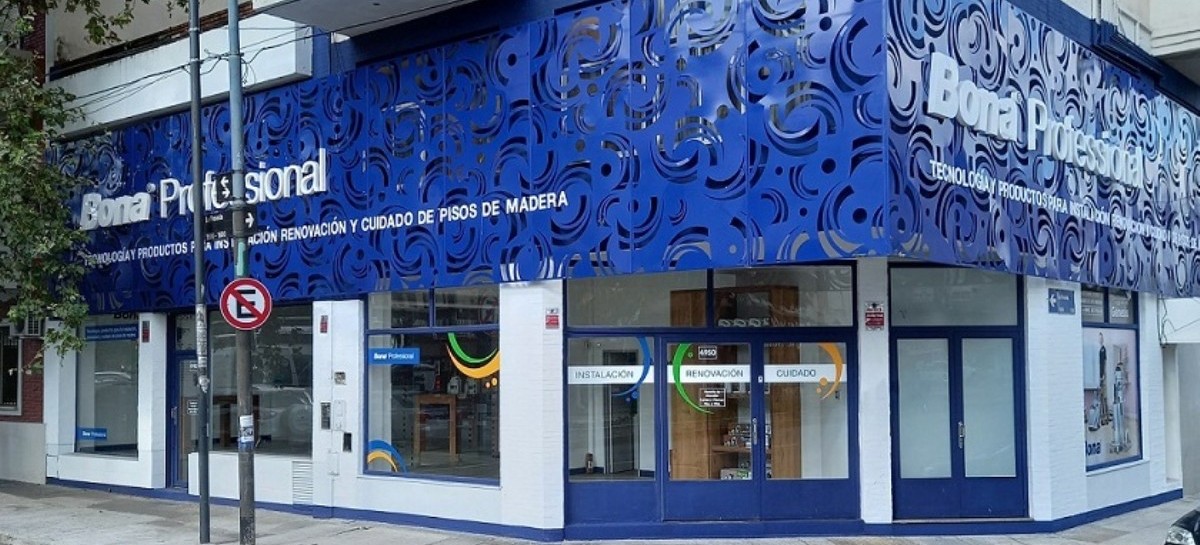 La empresa sueca Bona abrió en Argentina su primer local para profesionales y de su tienda on line