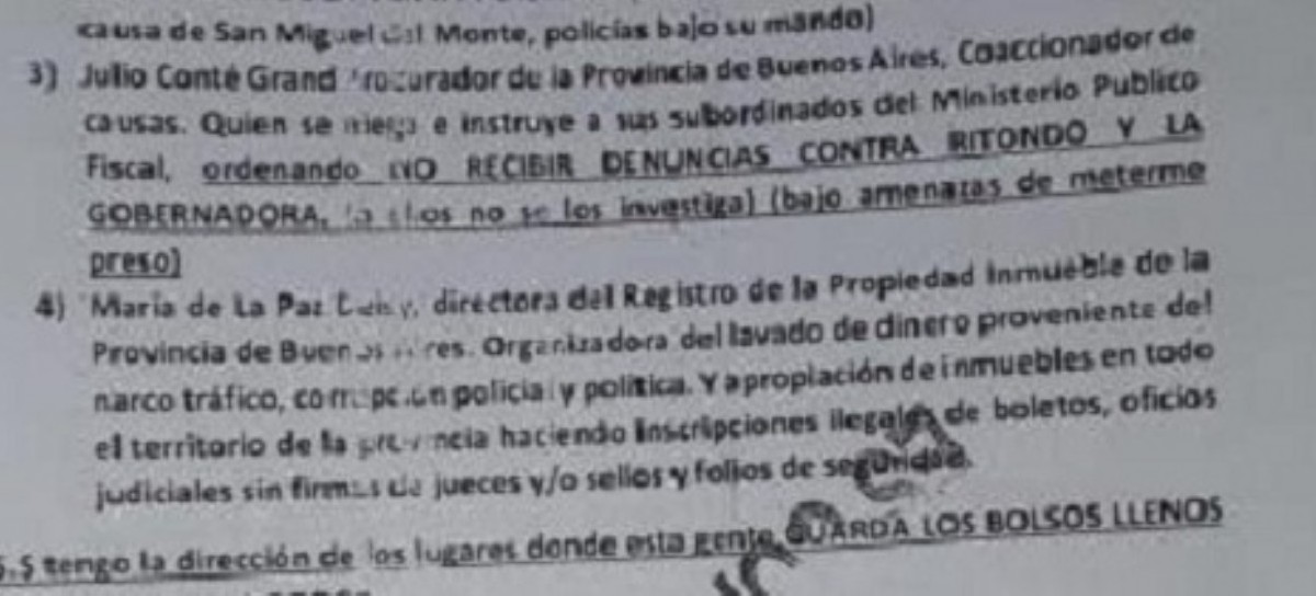 Narcotráfico: Tremenda denuncia en los tribunales de Quilmes contra Vidal, Ritondo y Conte Grand