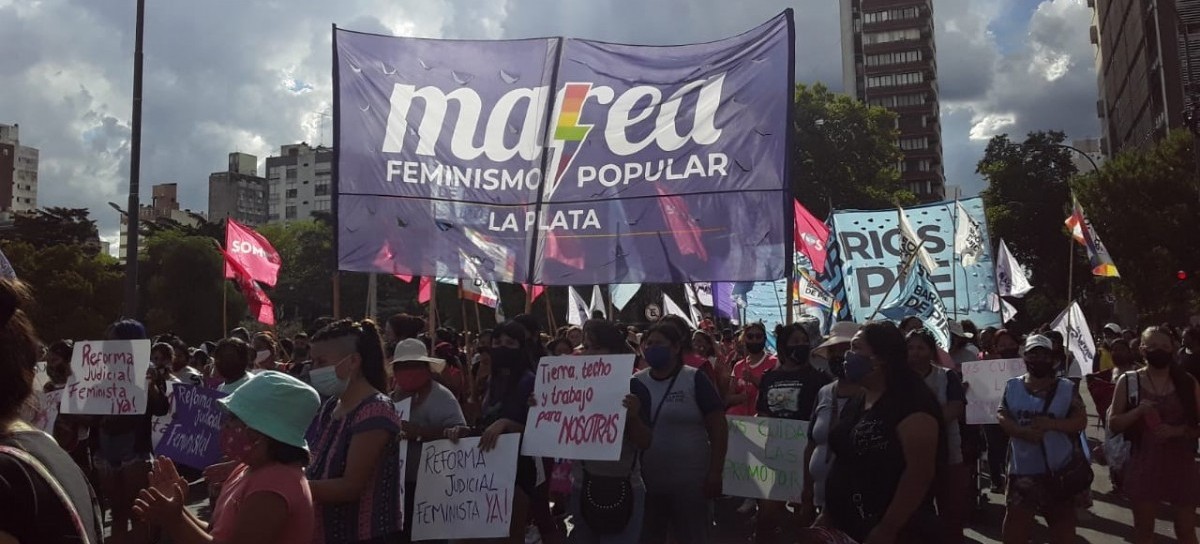 La Plata: la marcha por el 8 de Marzo tuvo fuertes críticas a la gestión municipal