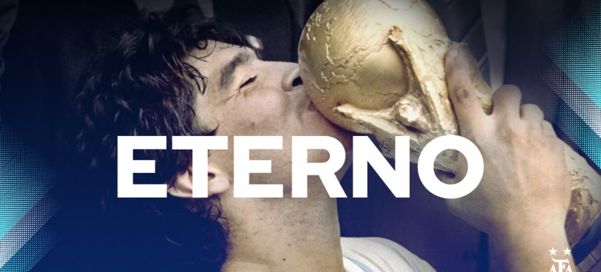 #HastaSiempreDiego: "Eterno", la palabra que eligió la AFA para despedir a Maradona
