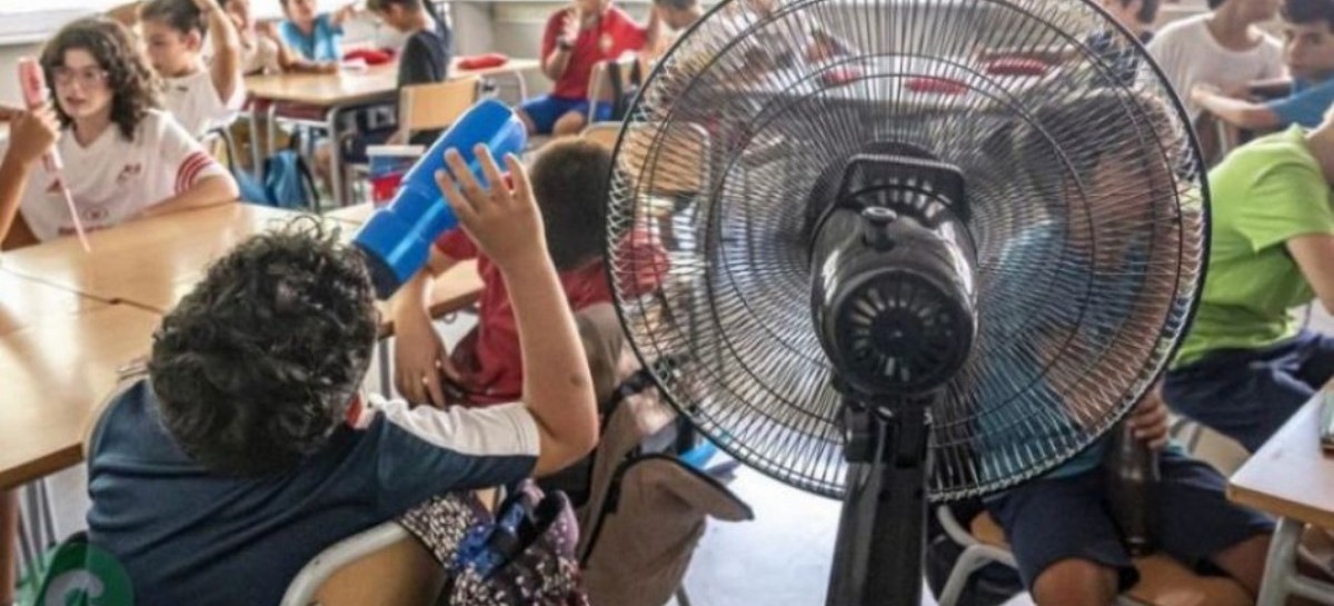 Alerta y trabajos de contención en las escuelas bonaerenses por la extensa ola de calor