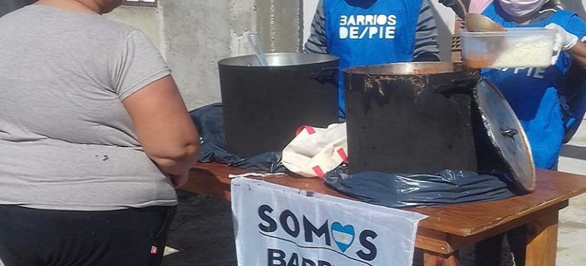 Berisso: Barrios De Pie instaló una olla popular en El Carmen