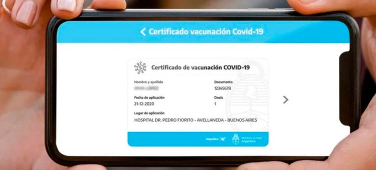 La credencial digital Mi Argentina será documento de vacunación que tendrá validez internacional