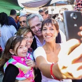 Alberto Fernández: "Mayra es lo que necesitamos para levantar a Quilmes"