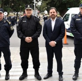 Con Ritondo en campaña electoral, su segundo encabezó un acto con traje de ministro de Seguridad