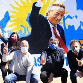Máximo Kirchner estuvo en Lomas de Zamora para participar de un acto en homenaje a su padre