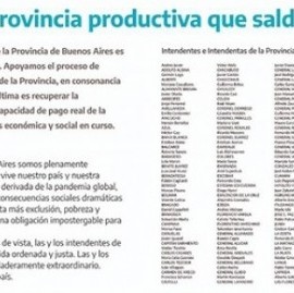 Los 135 municipios bonaerenses respaldaron la negociación de la deuda que lleva adelante Kicillof