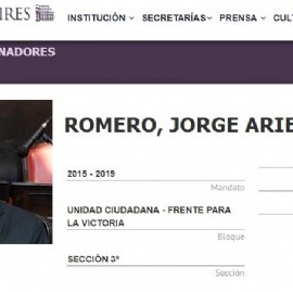Al senador Jorge Romero le dicen EL LOCO y no lo es: no renunció, no va a las sesiones y cobra igual