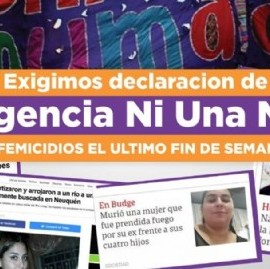 Un fin de semana, 4 femicidios: fuerte reclamo para que se declare la #EmergenciaNiUnaMenos