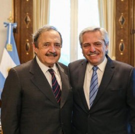 El presidente Alberto Fernández recibió al futuro embajador en España, Ricardo Alfonsín