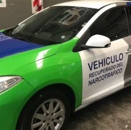 Encuentre las diferencias: Patrulleros de Verónica Magario vs Vehículos Recuperados del Narcotráfico