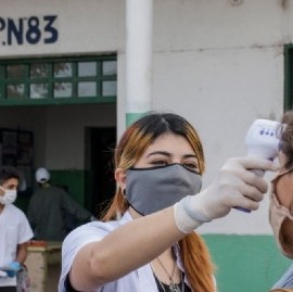 La Plata: equipo socio sanitario del Movimiento Justicia y Libertad hizo desinfección en Los Hornos