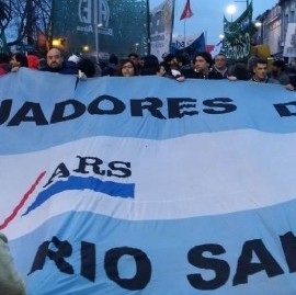 Con apoyo de varias organizaciones, vuelven a movilizarse trabajadores del Astillero Río Santiago