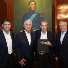 "Fortalecer el peronismo": Pichetto y Monzó estuvieron en La Plata y los recibió Alak