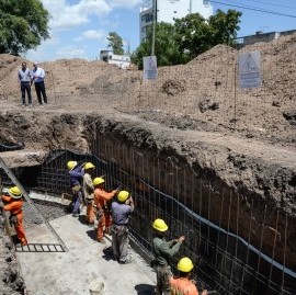 Nuevas obras en La Plata para fortalecer el sistema de drenaje y reducir el riesgo de anegamientos