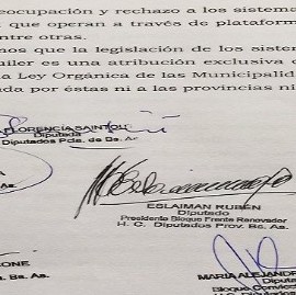Seis diputados bonaerenses de la oposición se declararon contra la legalización de UBER en Provincia