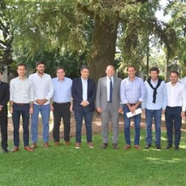 Sergio Berni con intendentes de Juntos por el Cambio: "Trabajamos sin que importe el color político"