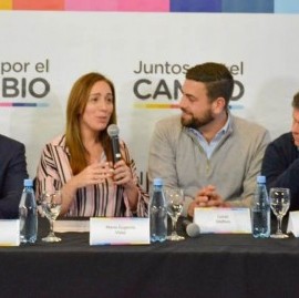 En Hurlingham, la gobernadora Vidal le dio un fuerte respaldo a su candidato, Lucas Delfino