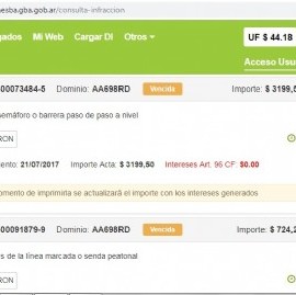 El auto que usa la gobernadora María Eugenia Vidal, con 25 multas por infracciones de tránsito