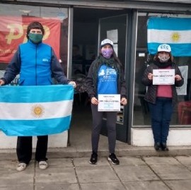 Organizaciones sociales llevaron a cabo una "Jornada Vicentin" para apoyar al Gobierno de Fernández