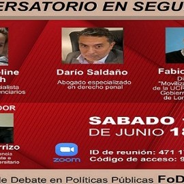 Vía Zoom, realizarán este sábado un Conversatorio para debatir sobre la cuestión de la Seguridad