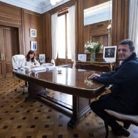 En su último día como presidente de Diputados, Massa fue al despacho de CFK para repasar su plan