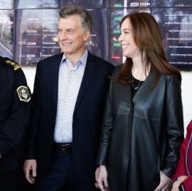 Macri, Vidal y Larreta se mostraron juntos en la recorrida por un centro de monitoreo de seguridad