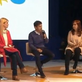 Axel Kicillof cerró su campaña junto a Cristina Kirchner: "En la provincia necesitamos producción"