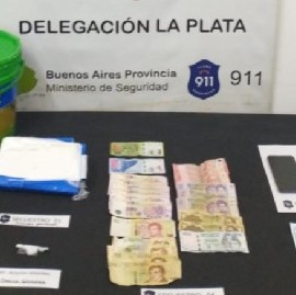 La Plata: detuvieron a un hombre y una mujer con un kilo de cocaína en una lata de pintura