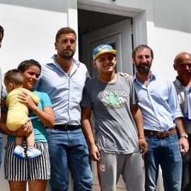 Hurlingham: Lucas Delfino recorrió obras junto al secretario de Vivienda de la Nación, Iván Kerr