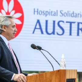 Pilar: el presidente Fernández encabezó la puesta en marcha del Hospital Solidario COVID-19 Austral