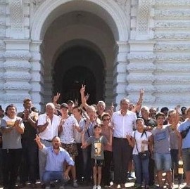 La Plata: acto de repudio frente a la Municipalidad "a cuatro años de la represión de Julio Garro"