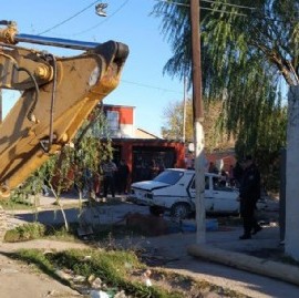 Derribaron un búnker de drogas en el barrio "El Palihue" de La Plata