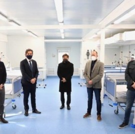 Lomas de Zamora: Insaurralde recibió para un acto a Kicillof, Máximo Kirchner, Cafiero y Katopodis