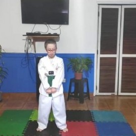 De "Búnker Lanús" a México: Tiziano, de 11 años, competirá de manera virtual en Para Taekwondo