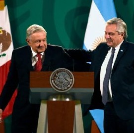 Alberto Fernández volvió a respaldar a su vice, pero esta vez junto a otros tres presidentes