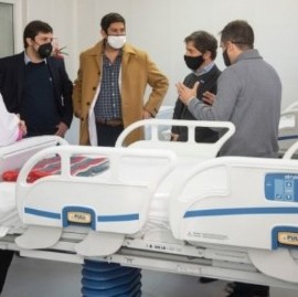 Navarro: el gobernador Kicillof recorrió el nuevo Hospital Respiratorio exclusivo para Coronavirus
