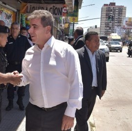 El ministro Ritondo supervisó uno de los operativos para reforzar la lucha contra los "motochorros"